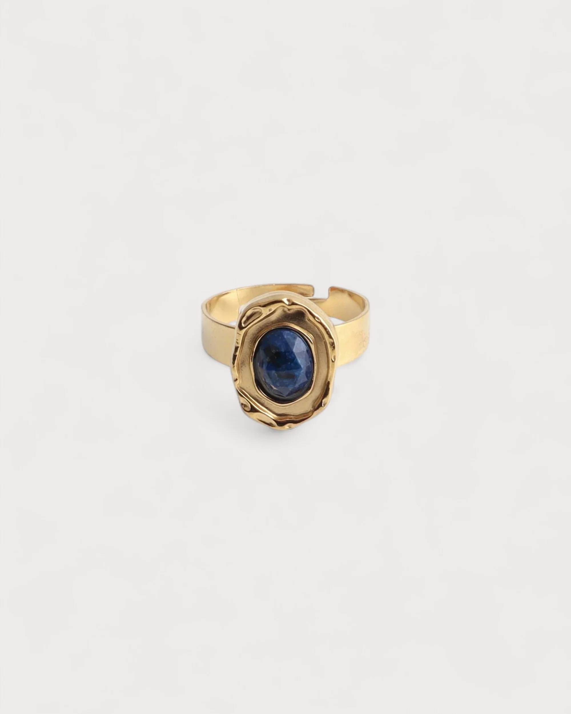 Salomé - Bague - Pierre naturelle - Acier inoxydable - Ajustable - Image 6