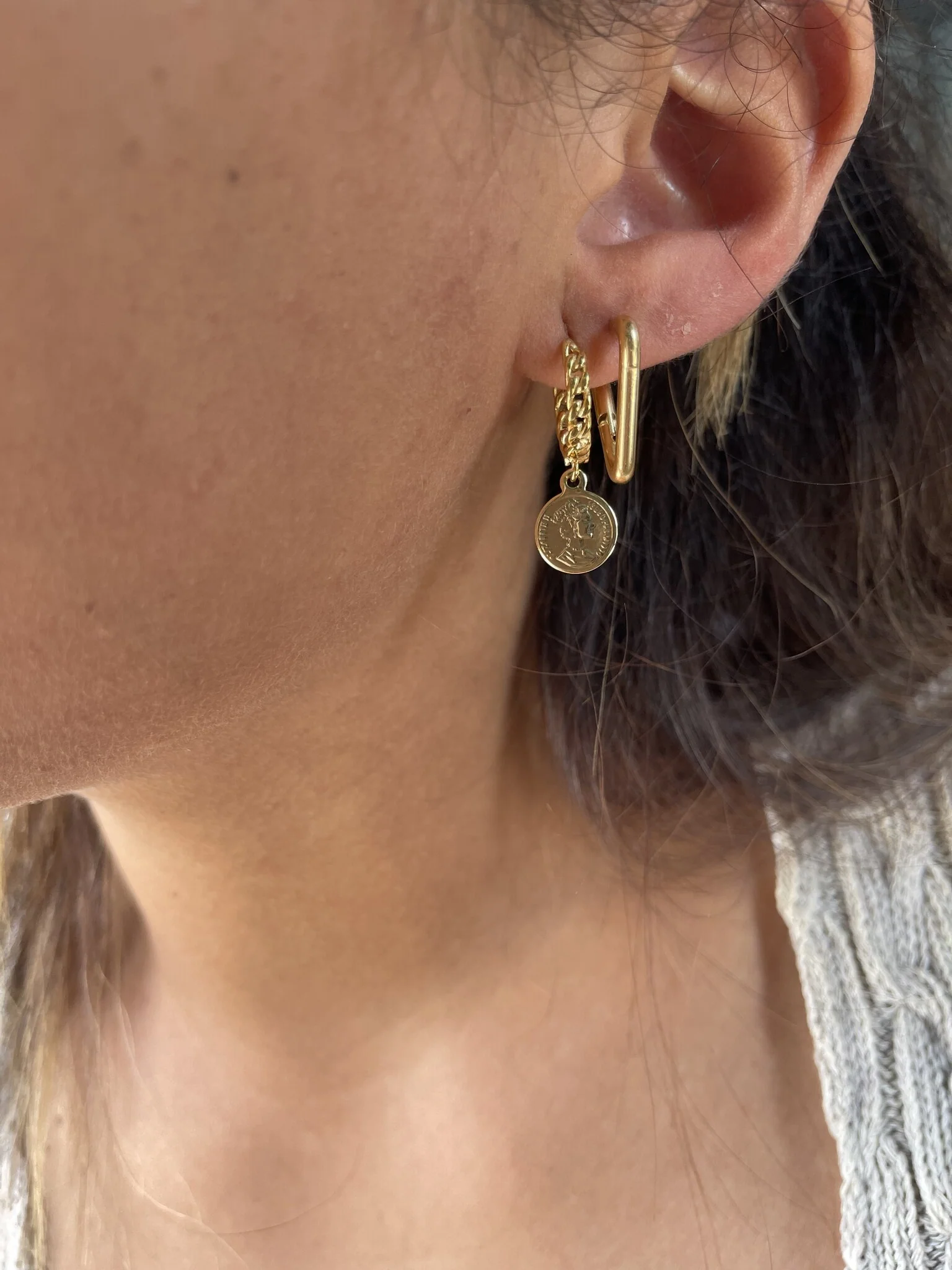 Small Triangle - Boucles d'oreilles - Acier inoxydable - Image 2