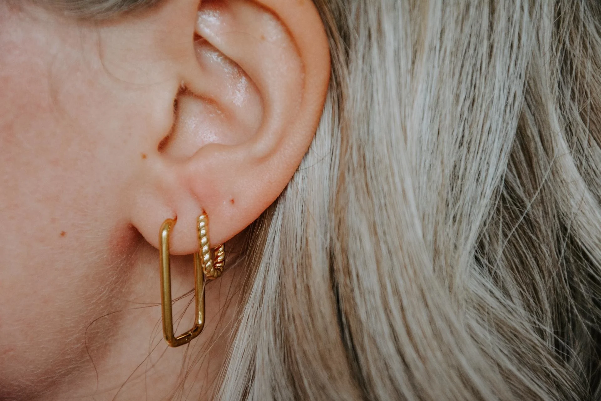 Small Turned Odette - Boucles d'oreilles - Acier inoxydable - Image 9