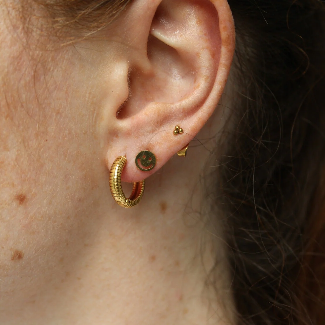 Smile - Boucles d'oreilles - Acier inoxydable - Image 2