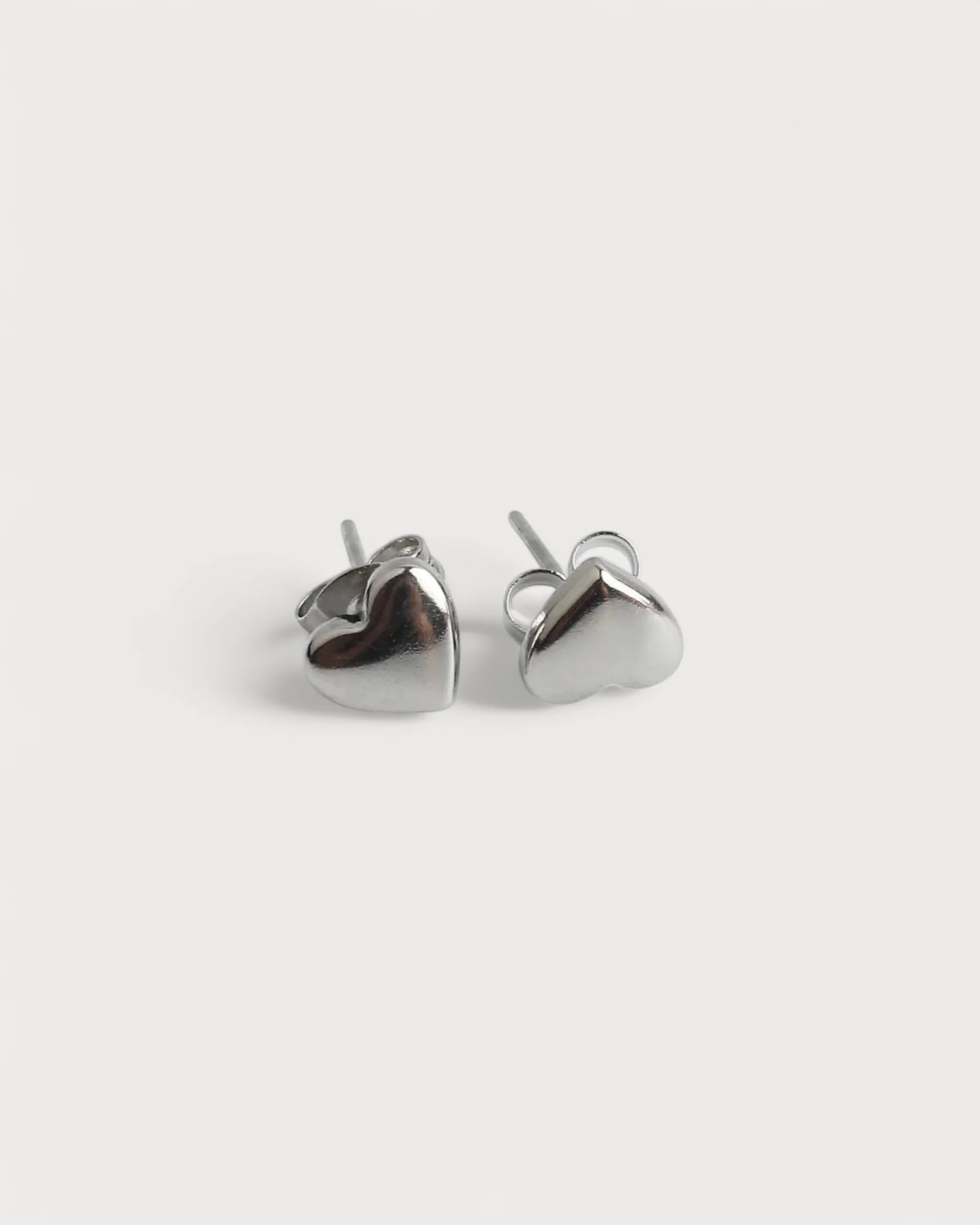 Solid Heart - Clou - Boucles d'oreilles - Acier inoxydable - Image 5