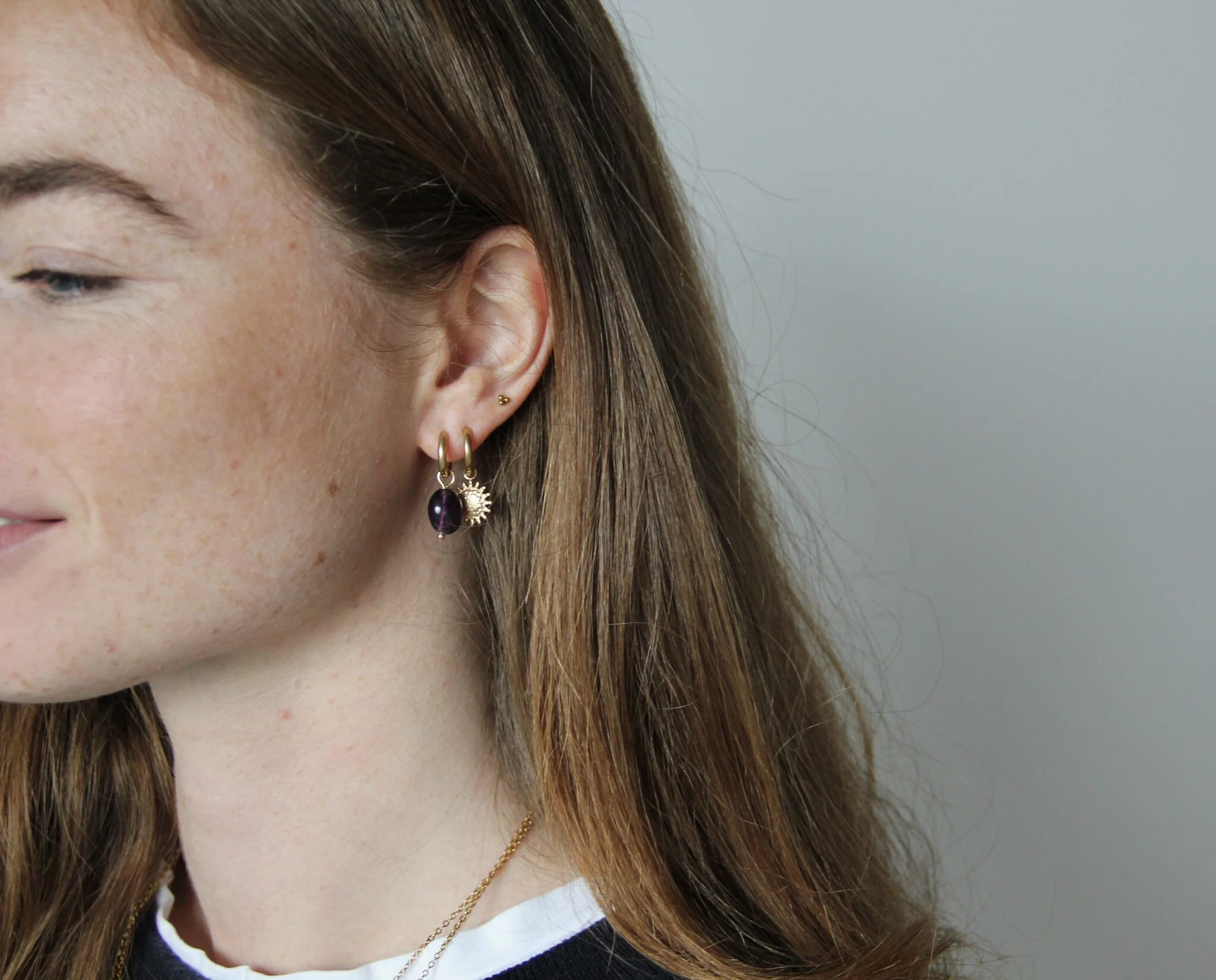 Tournesol - Boucles d'oreilles - Acier inoxydable - Image 2