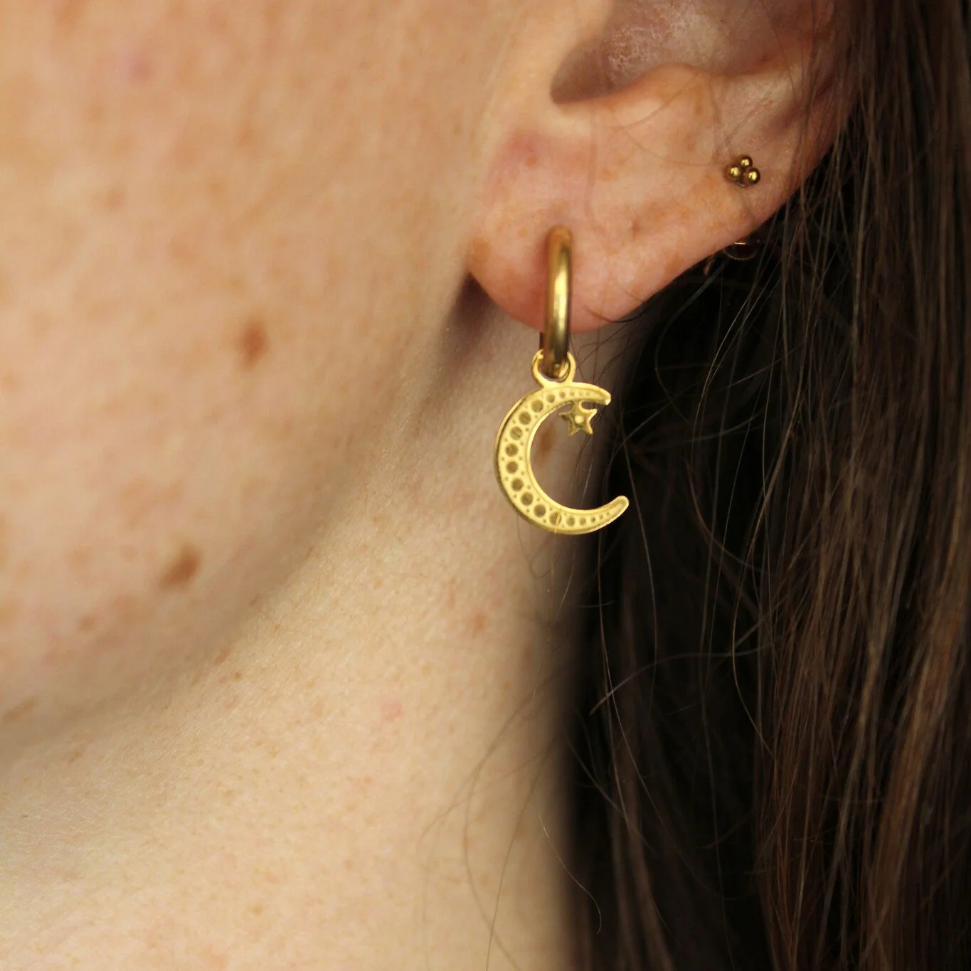 Take Me To The Moon - Boucles d'oreilles - Acier inoxydable - Image 2
