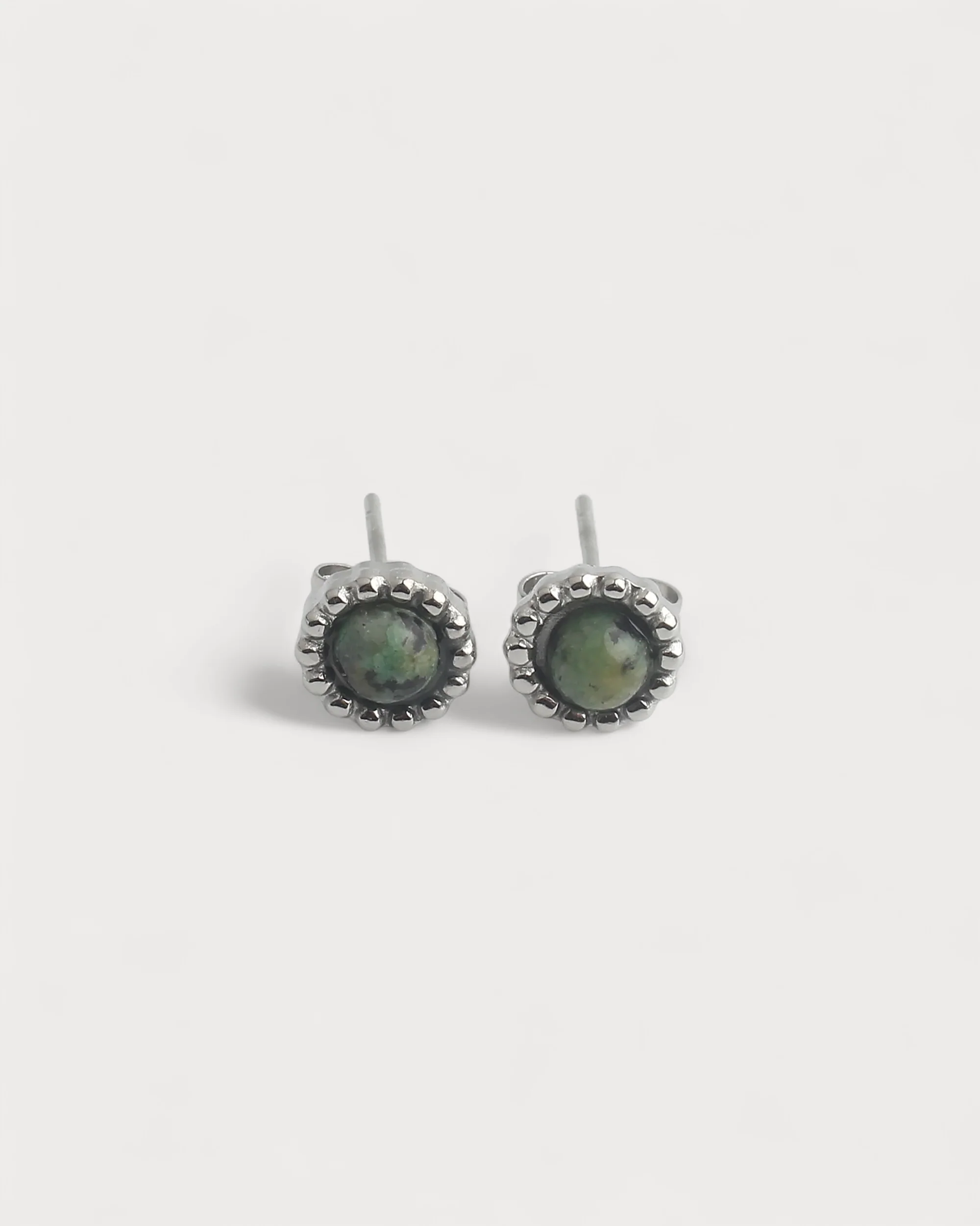 Tara - Stud - Pierre naturelle - Boucles d'oreilles - Acier inoxydable - Image 6