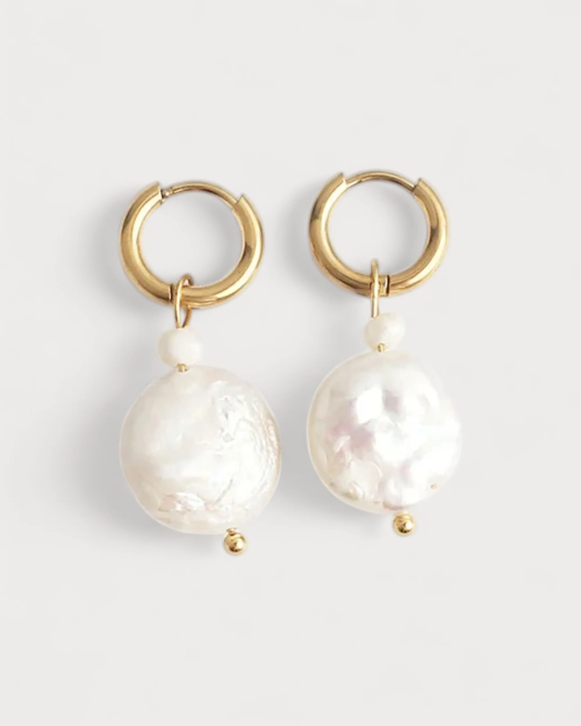 Thalia - Boucles d'oreilles - Perle - Acier inoxydable - Image 3