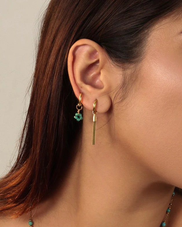 Tiny Flower - Boucles d'oreilles - Acier inoxydable - Image 2