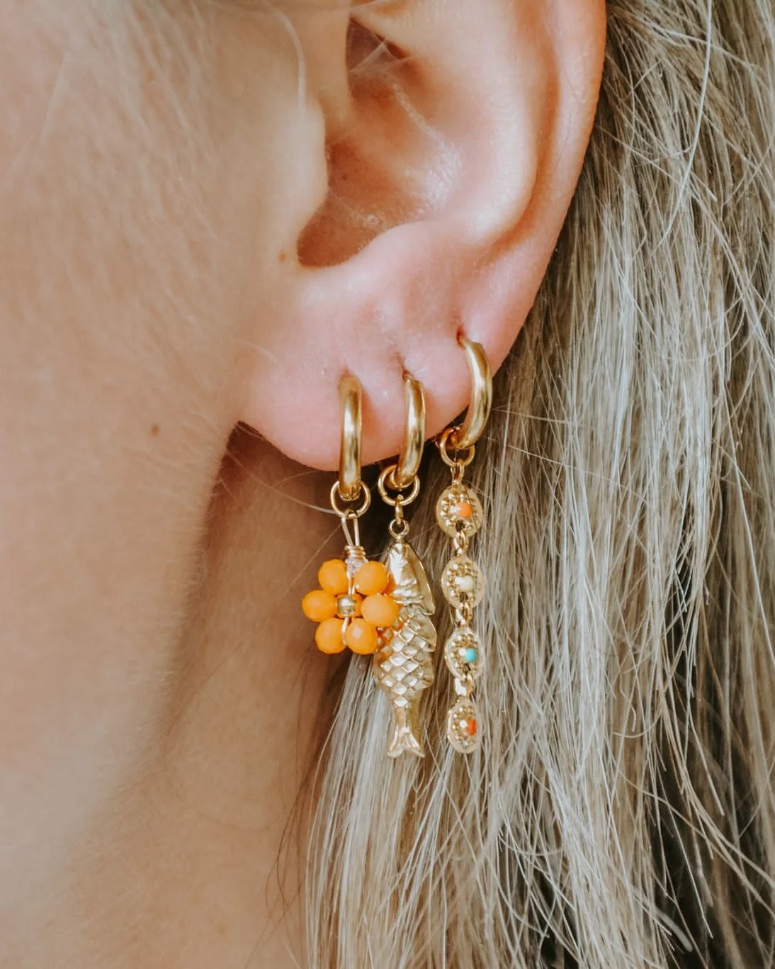 Tiny Flower - Boucles d'oreilles - Acier inoxydable - Image 4