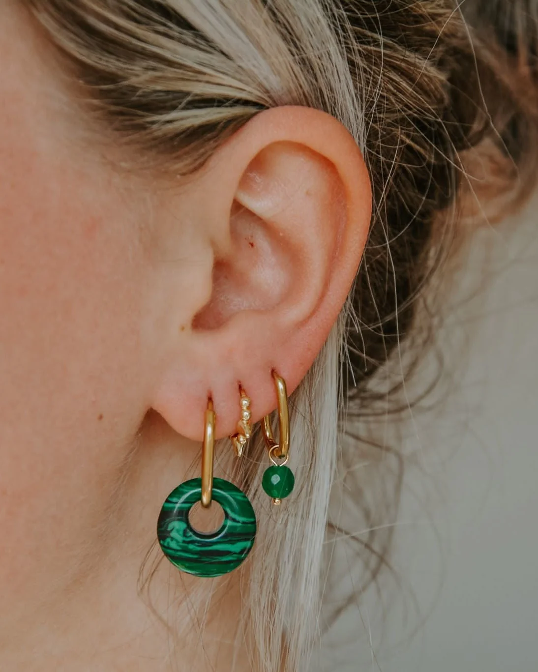 Tirza - Boucles d'oreilles - Pierre naturelle - Acier inoxydable - Image 22