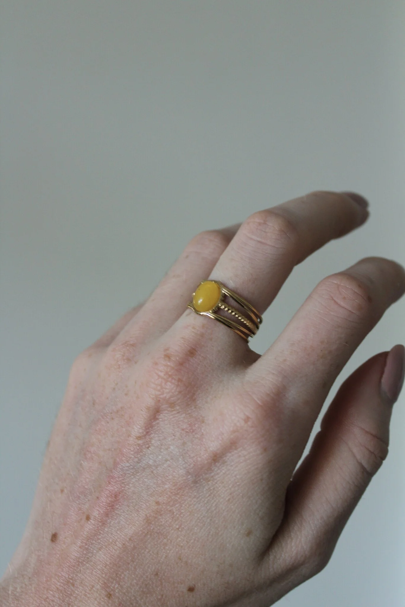 Varia - Bague - Pierre naturelle - Acier inoxydable - Ajustable - Image 7