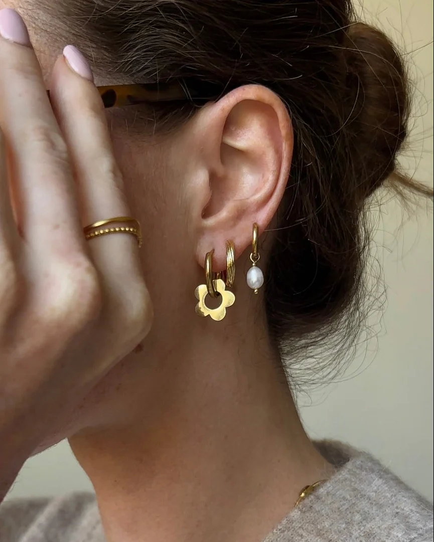 Stella - Boucles d'oreilles - Plaqué - Image 4