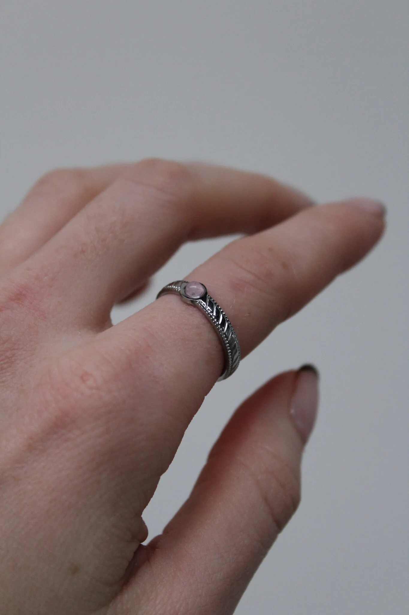 Zosia - Bague - Pierre naturelle - Acier inoxydable - Ajustable - Image 18
